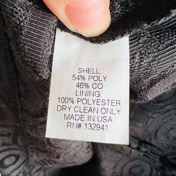 Amanda Uprichard Jacquard Textured Circle Print Dress - Picture 4 of 4